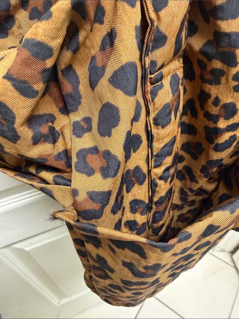 BAGGU Leopard Print Tote - Brown and Black - Picture 3 of 3